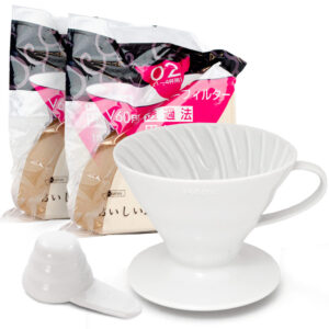 kit-hario-v60-02-com-coador-de-acrilico-branco-e-200-filtros-naturais