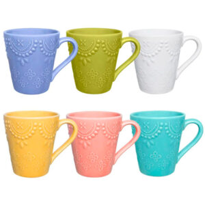 kit-6-canecas-de-ceramica-biona-dalas-alto-relevo-280ml